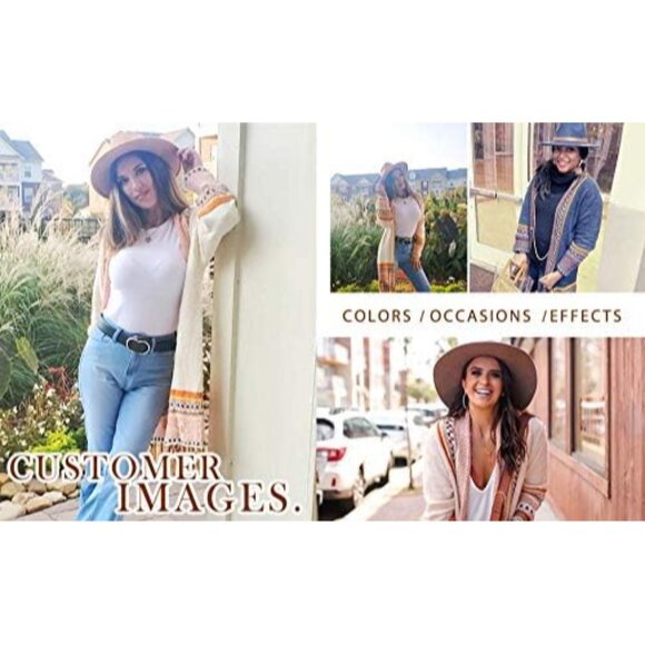 Versatile Women’s Aztec Print Bohemian Cardigan Sweater – Ideal for Any Occasion - Picture 4 of 4